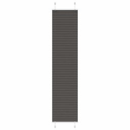 Jaluzea plisata negru 40x200 cm Latime tesatura 39,4cm poliester GartenMobel Dekor