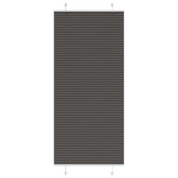 Jaluzea plisata negru 95x200 cm Latime tesatura 94,4cm poliester GartenMobel Dekor