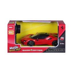 MAISTO MASINUTA CU TELECOMANDA 2 4GHZ FERRARI SF90 STRADALE SCARA 1 LA 24 SuperHeroes ToysZone