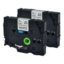 Banda Laminata Compatibila Black on White, TZS241-WB, compatibila cu Brother P-Touch D400/D450/D600VP/E300VP/E550WVP/H500/P700/P750W, 18mm/8m, "TZE241-WB