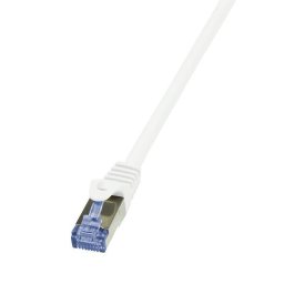 LOGILINK - Cablu patch Cat.6A, fabricat din Cat.7, 600 MHz, S/FTP PIMF brut, 0,25m, alb