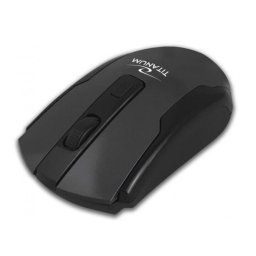 Mouse optic wireless, Titanium, Bluetooth, 1600 DPI, Negru