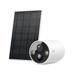 Camera de supraveghere de exterior TP-LINK cu acumulator, IP, Include panou solar, IP66, Distanta IR 15 m, tip lentila fixa 3.15 mm, Rezolutie 3 Mpx, Wireless, Microfon, "Tapo C425 KIT
