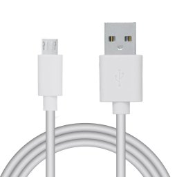 CABLU alimentare si date SPACER, pt. smartphone, USB 2.0 (T) la Micro-USB 2.0 (T), PVC, Retail pack, 1.8m, White, "SPDC-MICRO-PVC-W-1.8