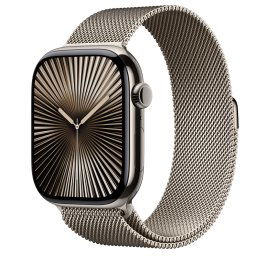 Apple Watch 10, GPS, Cellular, Carcasa Natural Titanium, 46mm, Natural Milanese Loop, S-M