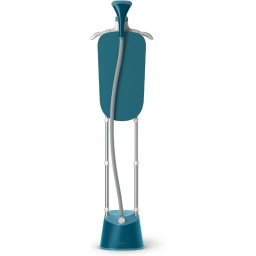 Aparat de calcat cu aburi vertical Philips Garment Steamer 1000 Series, 1800 W, 1.8 L, 3 functii, dezinfectare, Turcoaz