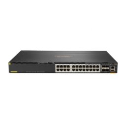 Switch Aruba Networking CX 6300M 24-port HPE Smart Rate 1/2.5/5GbE, are management, Negru