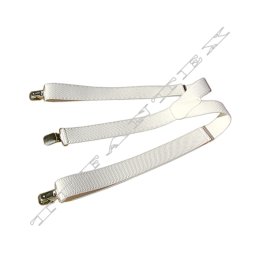Bretele albe pentru pantaloni