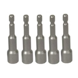 Set de 5 biti tubulari magnetici 1/4