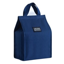 Geanta termoizolanta pentru pranz pliabila 34 x 26 x 16 cm ALBASTRA