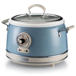 Aparat de gatit cu abur Vintage 650W 5 Functii 1.8L Alb/ Albastru