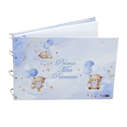 Guest Book Botez – carte mesaje invitați - Prima mea petrecere, Ursuleți Bleu - ILIF506072