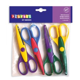 Set 4 foarfeci Design cu protectie plastic