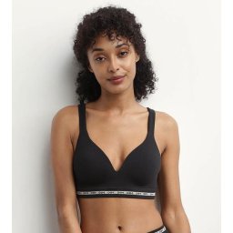 DIM ICONS PADDED SEAMLESS BRA - Women's Reinforced Bra - Black