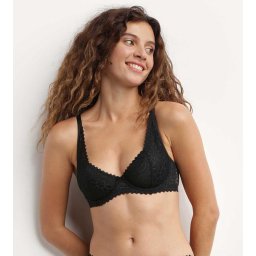 DIM DAILY DENTELLE UNDERWIRE BRA - Women's lace bra - white