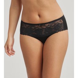 PLAYTEX RCS FLOWER ELEGANCE MIDI BRIEF - Women's lace panties - black