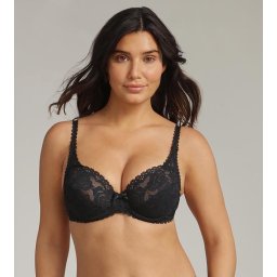 PLAYTEX RCS FLOWER ELEGANCE UNDERWIRE BRA - Women's Lace Bra with Underwire - Black