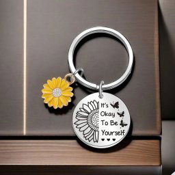 Breloc motivational cu floare