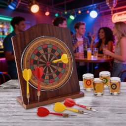 Joc darts cu pahare shot