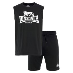 LONSDALE Trening 'Allanton' negru / alb