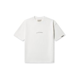 Pas De Monaco Tricou 'Broderie' alb murdar
