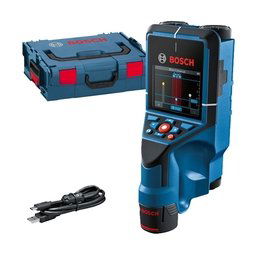 Scaner pentru ziduri - Bosch D-TECT 200 C - Detector de metale cu 1 acumulator, Li-Ion, 12 V, 2 Ah