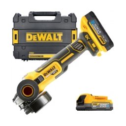 DeWalt - DCG405H2T - Polizor unghiular cu 2 acumulatori, Li-Ion, 18 V, 5 Ah, 125 mm, valiza speciala