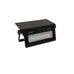 Proiector cu panou solar integrat 30W, 230x95x35mm, 400lm, IP65, 6500K