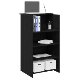 Birou de receptie negru 55x50x103,5 cm Lemn prelucrat GartenMobel Dekor