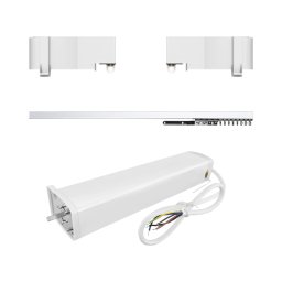 Set Motor LUXION + Sina Draperie cu Deschiere Tip Cortina, Lungime 2M, Control Telefon SmartElectro IntelligentHouse