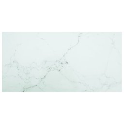 Blat masa alb 100x50 cm 6 mm sticla securizata design marmura GartenMobel Dekor