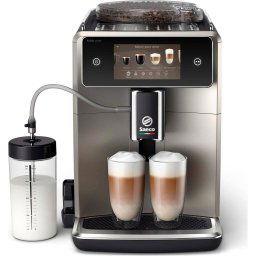Espressor Philips Saeco Complet Automat Xelsis Deluxe Sm8782/30 15Bari 22 Specialitati Cafea Rasnita Ceramica Filtru Aqua Clean Gri