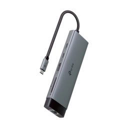 Hub USB-C 9-in-1, Power Delivery 100W, HDMI, Cititor carduri, Transfer date, RJ45 - TP-Link UH9120C
