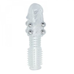 Toyz4Lovers Manson Elastic cu Bile pentru Penis Prelungitor Penis 13,5 cm