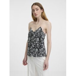 Black women's patterned tank top ORSAY