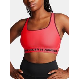 Under Armour Crossback Mid Bra-RED - Women's Bra