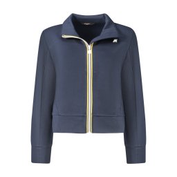 Hanorac cu fermoar K-WAY pentru femei, albastru