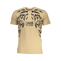 Tricou bărbătesc Cavalli Class bej