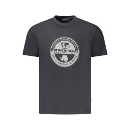 Tricou Napapijri negru cu mânecă scurtă