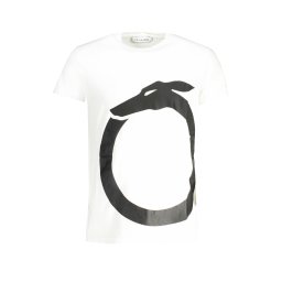 Tricou alb cu mânecă scurtă TRUSSARDI