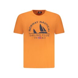 Tricou bărbătesc portocaliu cu mânecă scurtă