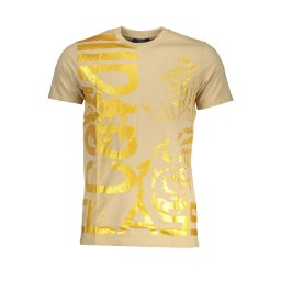 Tricou bărbătesc bej Cavalli Class
