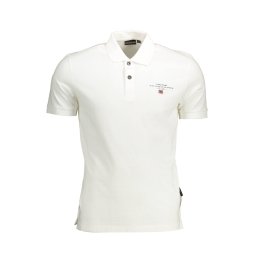 Tricou polo alb pentru bărbați Napapijri