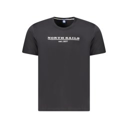 Tricou NORTH SAILS negru cu mânecă scurtă