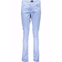 Pantaloni GANT albastru deschis pentru femei
