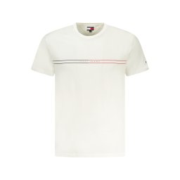 Tricou alb cu mânecă scurtă de la Tommy Hilfiger
