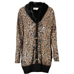 Cardigan leopard pentru femei Blugirl