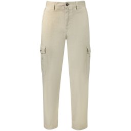 Pantaloni bej cu buzunar pentru bărbați