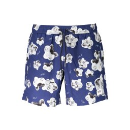 Costum de baie albastru pentru bărbați Karl Lagerfeld