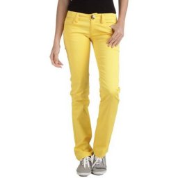 Pantaloni galbeni de damă PHARD